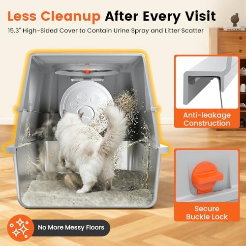 XL Stainless Steel Litter Box - Image 2