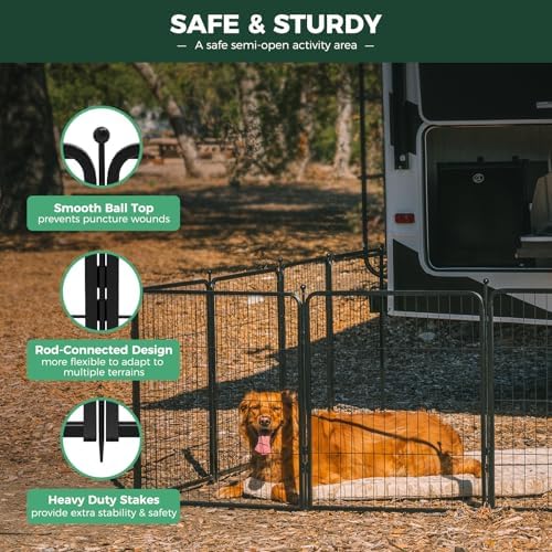 FXW Rollick Dog Playpen, Yard & RV Camping, 32 Panels - Image 4