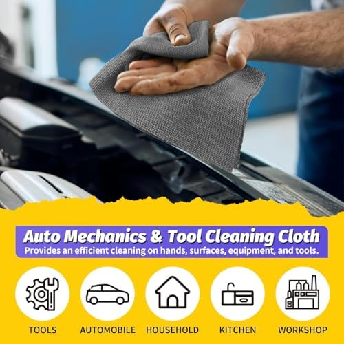 Microfiber Cleaning Cloth, 100 Pack Cleaning Rags Microfiber Towel Bulk - Image 6