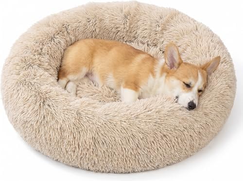 SAVFOX 23 inches Calming Donut Dog Bed by SAVFOX