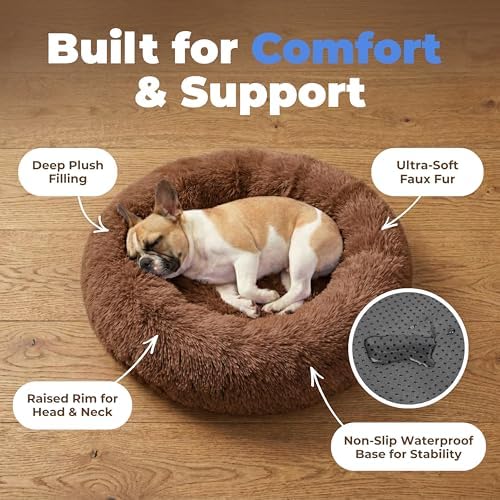 Best Pet Supplies Round Calming Dog Bed - Image 3