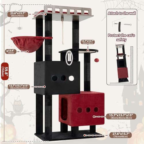 Gitelsnour Cat Tree, Sturdy Cat Tower - Image 5