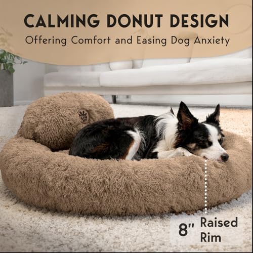Large Dog Bed - 36'' Calming Donut Dog Beds, Dog Beds Large Sized Dog - Image 4