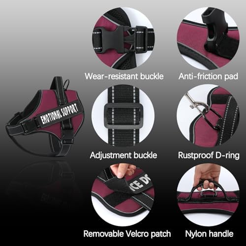 VOOPET Emotional Support Dog Harness, Professional Service Dog Vest - Image 2