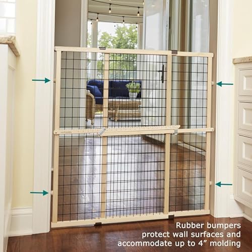 MYPET Wire Mesh Dog Gate: 29.5"-40" Wide, Pressure Mounted - Image 6