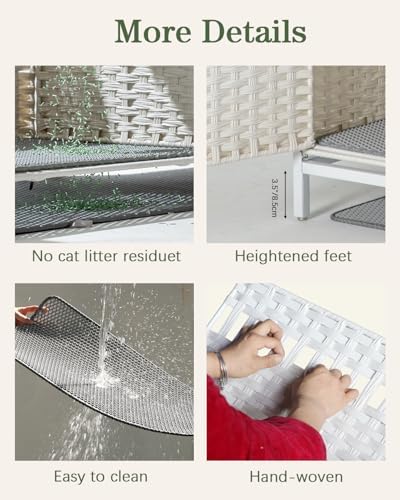 SETVSON Cat Litter Box Enclosure Furniture - Image 5