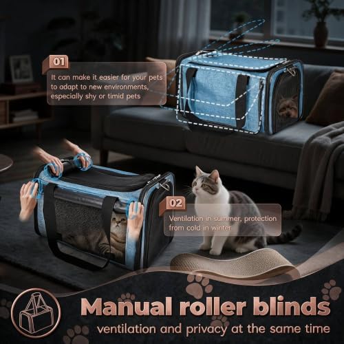 YUDODO 25lbs Cat Carrier Lightproof Soft Sided Pet Carrier - Image 2