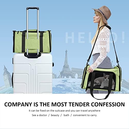 Henkelion Pet Carrier for Small Medium Cats Dogs Puppies up to 15 Lbs, Airline - Image 6