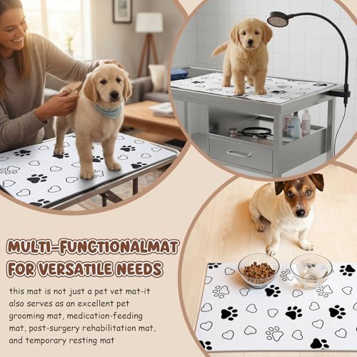 AceOrbit 2 Pack 24x36 Inch Non-Slip Dog Grooming Mat - Image 5