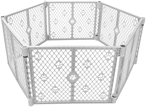 MYPET 6-Panel Paws Petyard, Durable & UV-Resistant Puppy Playpen, by NorthStatesMyPet
