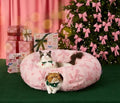 Lesure Donut Cute Jacquard Cat Tunnel Bed Kitten Toys by Lesure