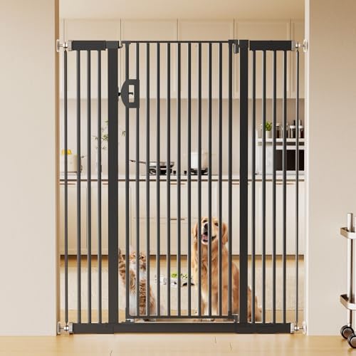 Fldofaves 57" Extra Cat Gate, Fits 29.5"-43" Wide Openings, Pressure Mounted by Fldofaves