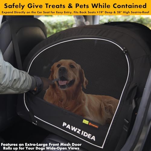 PAWZIDEA Portable Dog Crate for Car Travel, Medium & Large Dogs Up to 80lbs - Image 3