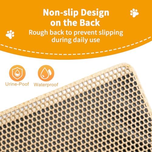 Large Cat Litter Box Mat, Litter box Mat - Image 5