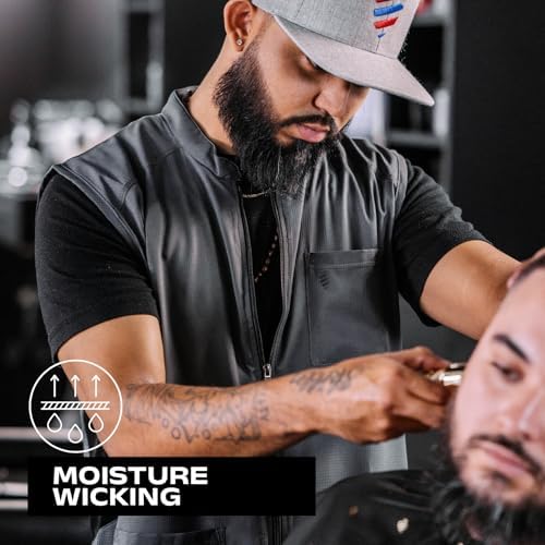 Barber Strong Barber Vest, Men's Hair Repellent, Lightweight & Breathable Mesh - Image 7
