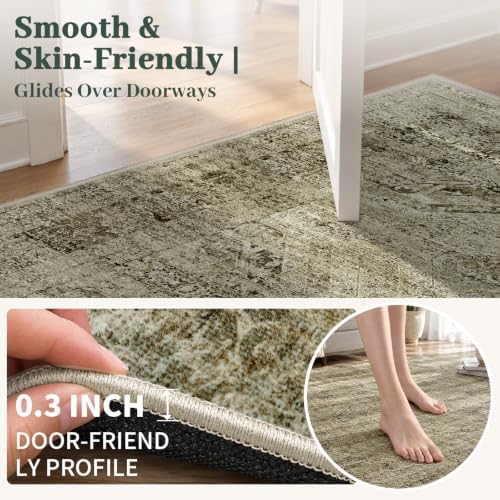 Brown Area Rug 10x12 for Living Room Bedroom - Image 2