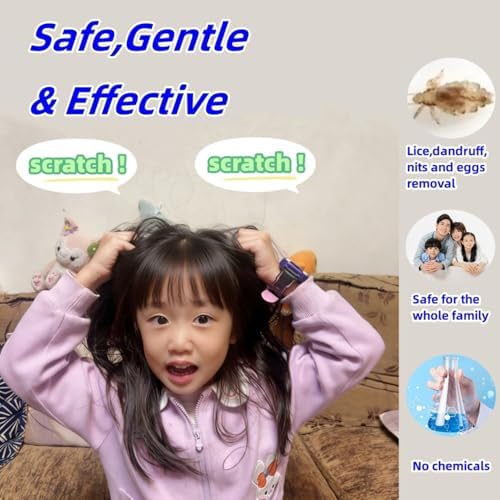 Nit Combs for Lice Double Side Smooth Metal Effective Dandruff/Egg/Head Lice - Image 5