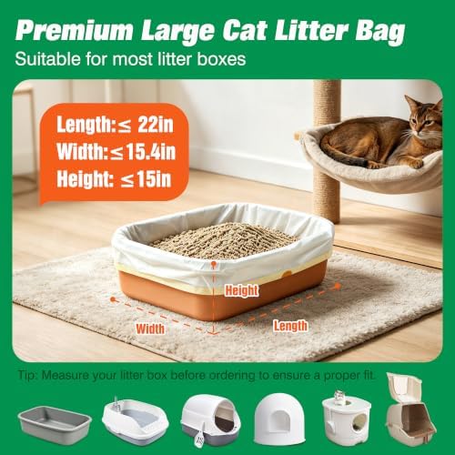 ADDPETS Sifting Litter Box Liners 14 Count, Precision Holes, Quick Clean - Image 5