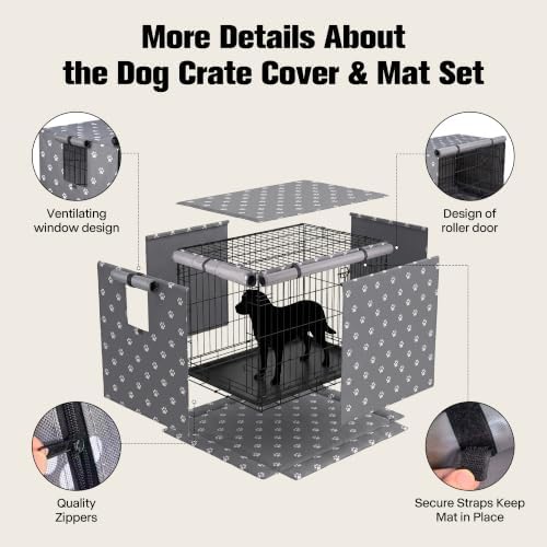 PetPrime 42 Inch Dog Crate Cover - Image 5