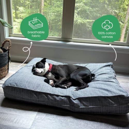 Molly Mutt River Dog Bed Duvet Cover, 100% Cotton Canvas Cover - Image 4