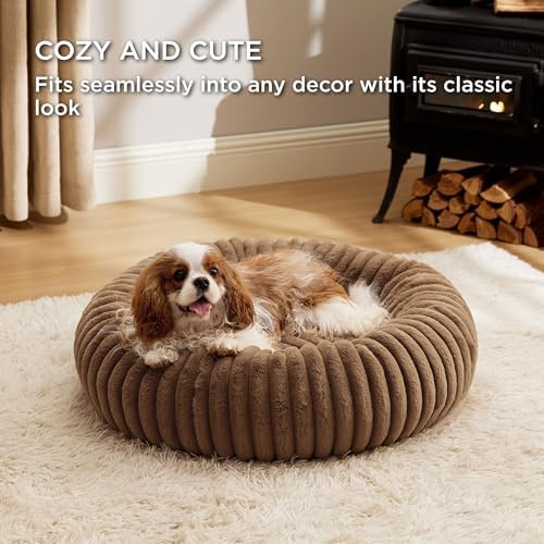 Bedsure ComfyFleece® Donut Medium Dog Bed - Image 4