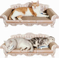 miwoowim 31.5" Extra Large Cat Scratcher Sofa, Durable Cardboard Lounge Bed by miwooim