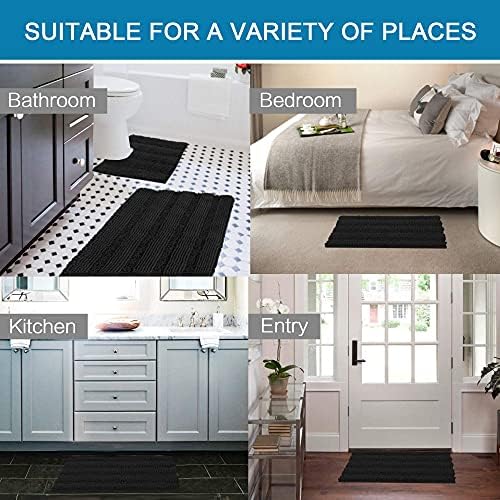 H.VERSAILTEX Bathroom Rugs Bath Rug Set 2 Piece Bathroom Contour Rug Toilet Mat - Image 6