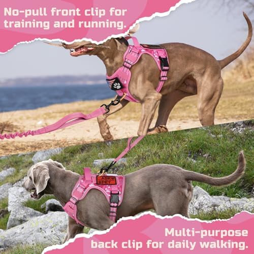 rabbitgoo Tactical Dog Harness for Large, No Pull Military Service Vest - Image 6