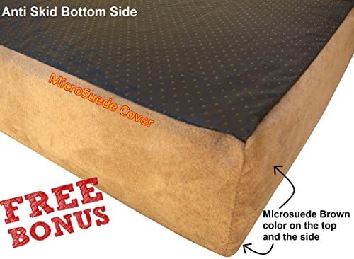 Dogbed4less Extra Large True Orthopedic Gel Memory Foam Dog Bed - Image 3