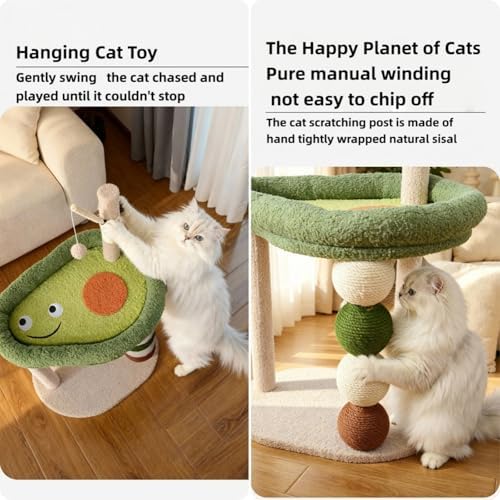 Cat Scratching Post, 28.35" H Cat Tree/Cat Tree Tower - Image 6