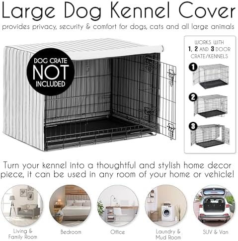 Sweet Jojo Designs 48in. Large Dog Crate Cover Pet Cage, Kennel Covers - Image 4