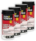 Tub O' Towels Carpet & Upholstery Cleaning Wipes 4 Pack – 7 x 8 Pre-Moistened by TubOTowels