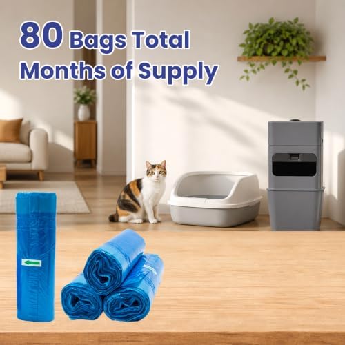 80 Counts Cat Litter Bin Refill Bags Compatible - Image 6