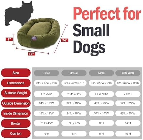 Majestic Pet 24 Inch Micro Velvet Calming Dog Bed Washable – Cozy Soft Round - Image 3