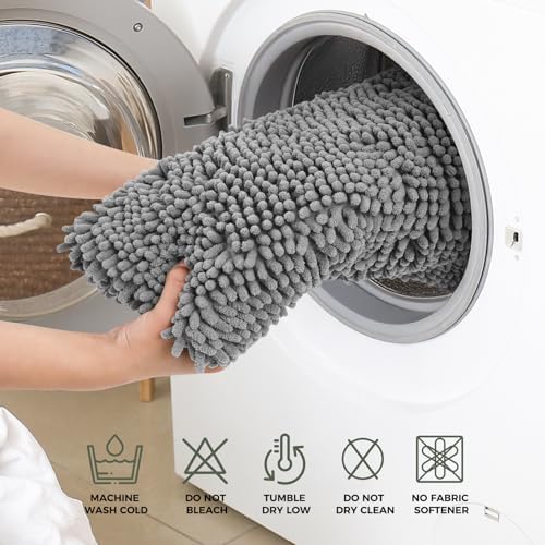 Bcoimo 48x30 Chenille Bath Mat – Non-Slip - Image 5