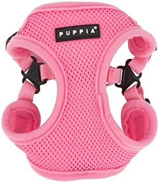 Puppia PARA-HC1533-PK-S Pink Soft Harness C Pet-Vest-Harnesses by PUPPIA