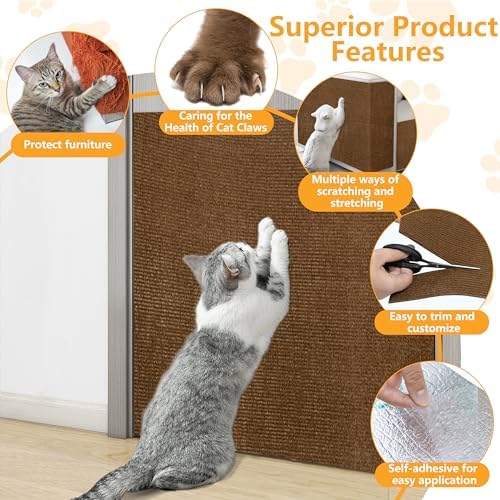 Cat Scratch Pad for Wall, Scratch Furniture Protector - Image 3