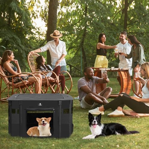 X-ZONE PET Dog Playpen, Puppy Cat Play Pen Portable Foldable Indoor/Outdoor - Image 6