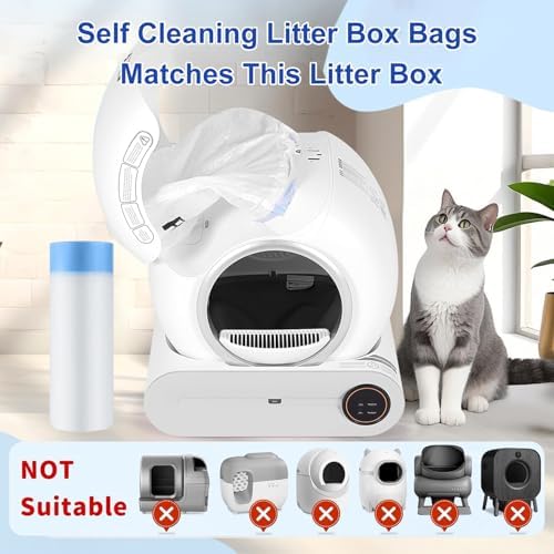 Cat Litter Bags 100 Pack, Thickened cat litter box liners, Leakproof Poop Bags - Image 2