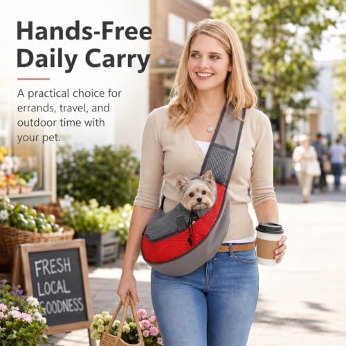 Pet Sling Carrier for Small Dogs & Cats - Image 3