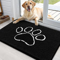 OLANLY Dog Door Mat for Muddy Paws 36x24, Paw Print Design Chenille Mud Mat by OLANLY