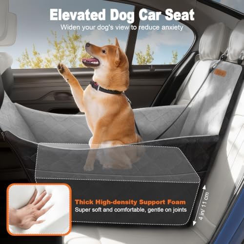 Elevated Dog Car Seat for Small and Medium Dogs Up to 35 lb - Image 5