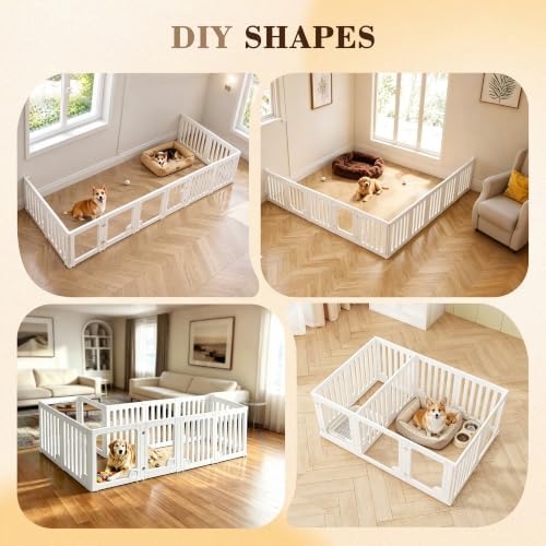 Heeyoo Clear Acrylic Dog Playpen 12 Panels - - Image 6