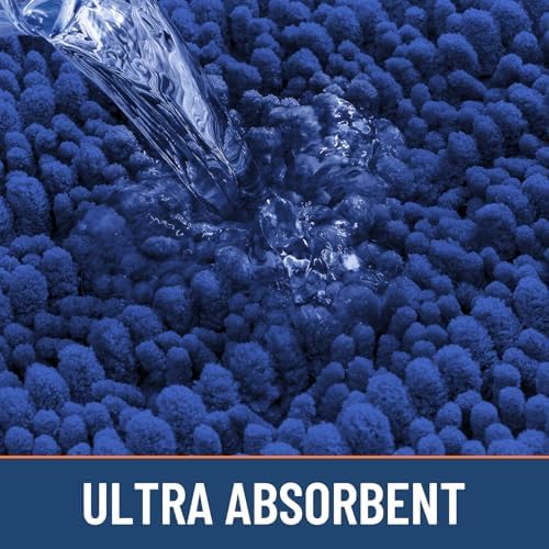 Smiry Bathroom Rugs 44X24, Extra Soft Rubber Backing Chenille Bath Mats - Image 5