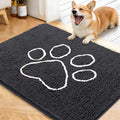 OLANLY Dog Door Mat for Muddy Paws 40x32, Paw Print Design Chenille Mud Mat by OLANLY