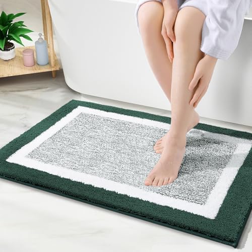 OLANLY Bathroom Rugs 30x20, Absorbent Microfiber Bath Rugs by OLANLY