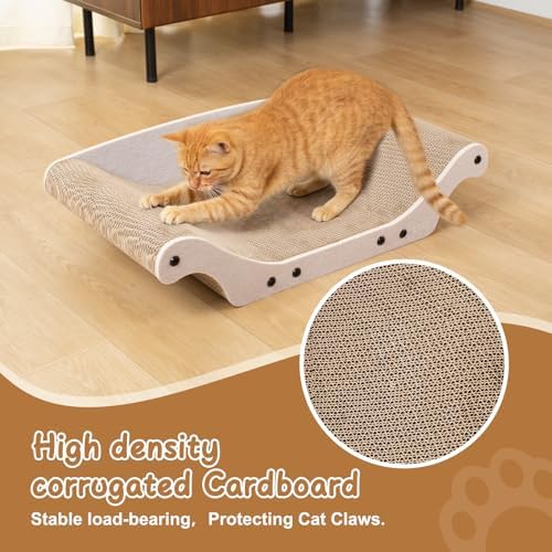 Cat Scratcher Bed 25" Large Cardboard Cat Scratcher Couch - Image 3