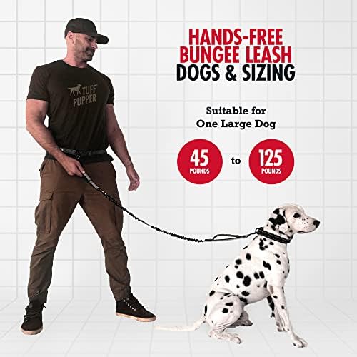 Tuff Pupper Hands Free Bungee Dog Leash, Waist Belt - Image 2