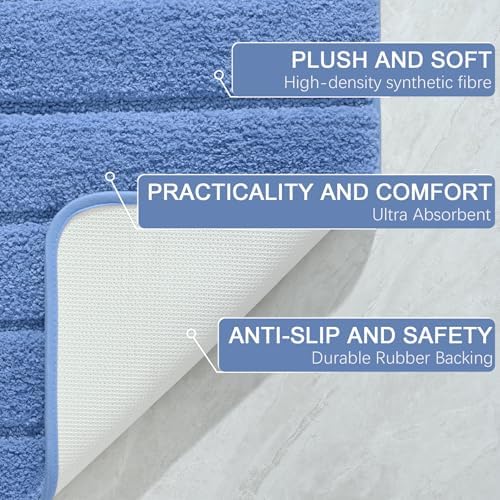 AROGAN Luxury Long Bathroom Runner Rugs 24x72 Inch Bath Rug Non Slip - Image 7