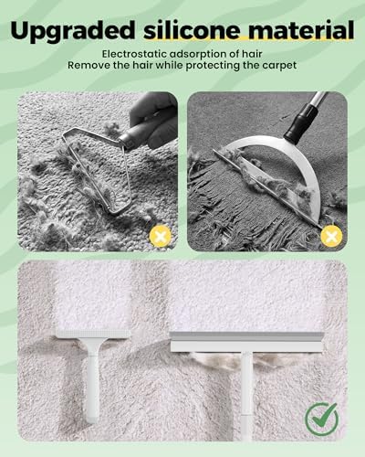 Carpet Rake for Pet Hair Removal Tool - 4 in 1 Pet Hair Remover Kit for Dog Cat - Image 6